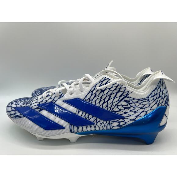 Adidas Adizero Electric Football Cleats Royal Blue White IH8569 Men Size 12 - Picture 2 of 12